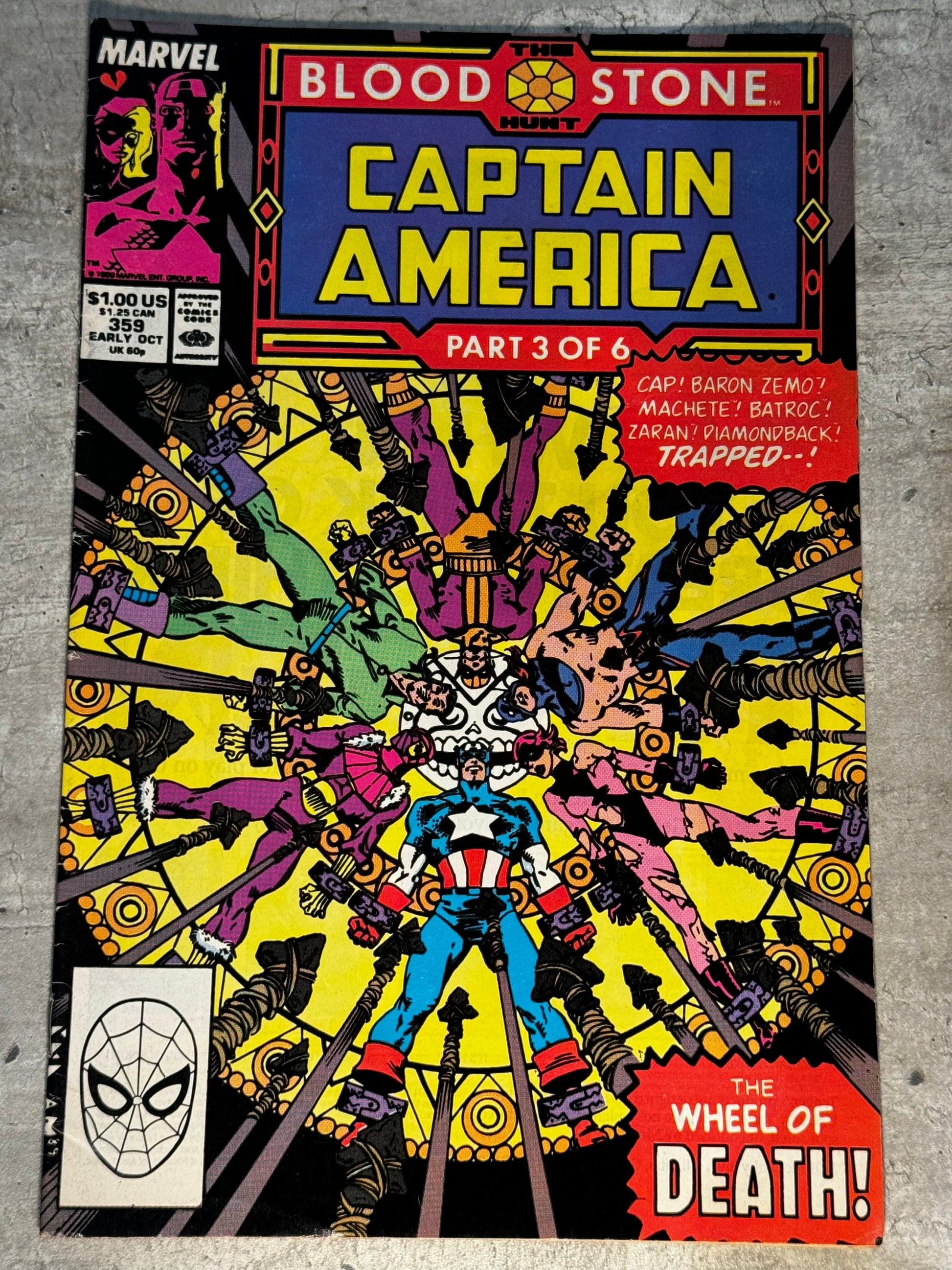 1989 - Marvel Comics - Captain America, Vol. 1 #359 Var. A - VF - Eng 1