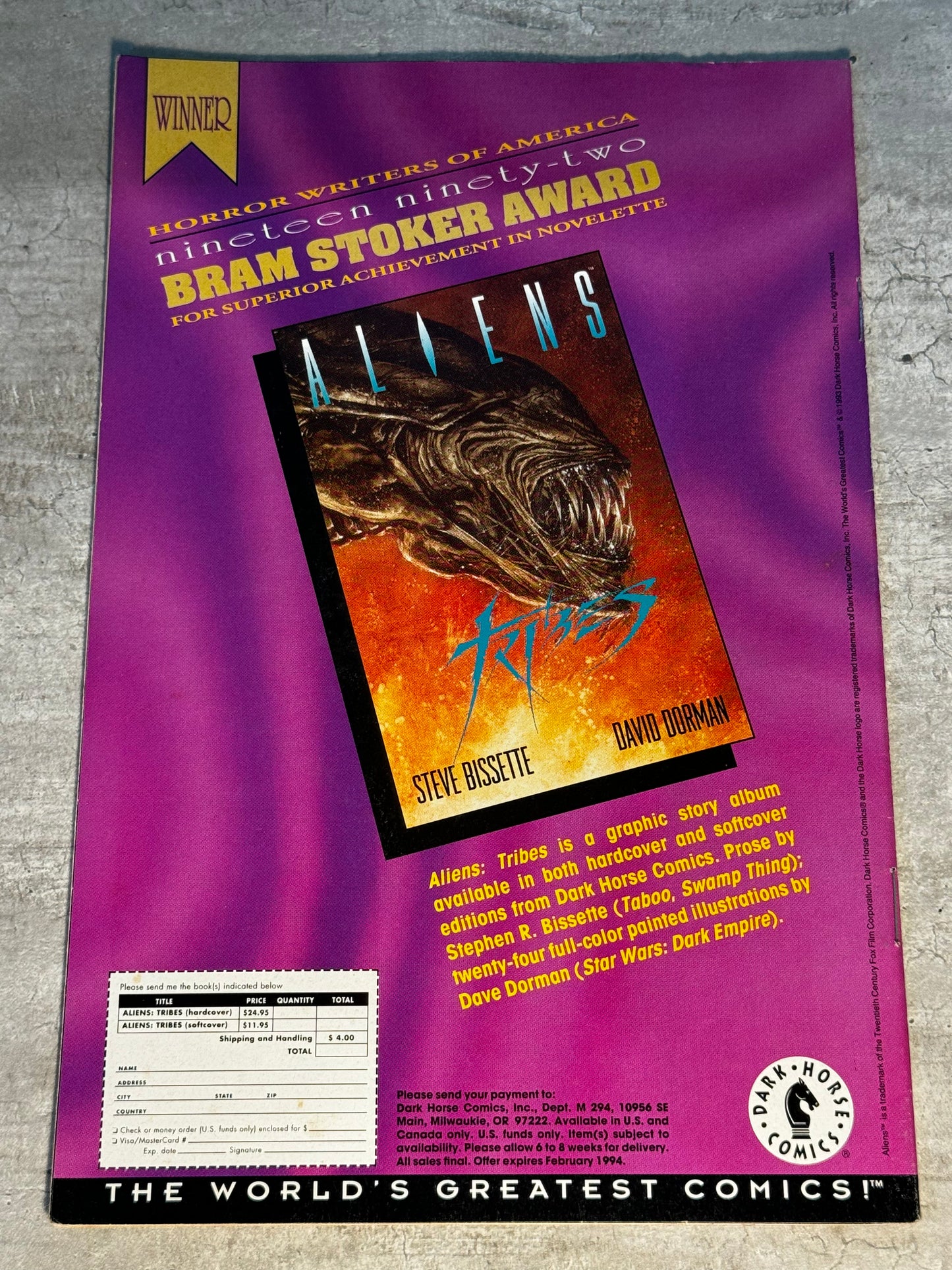 1993 - Dark Horse Comics - Aliens / Predator: The Deadliest of the Species #2 Var. A - NM+ - Eng 2