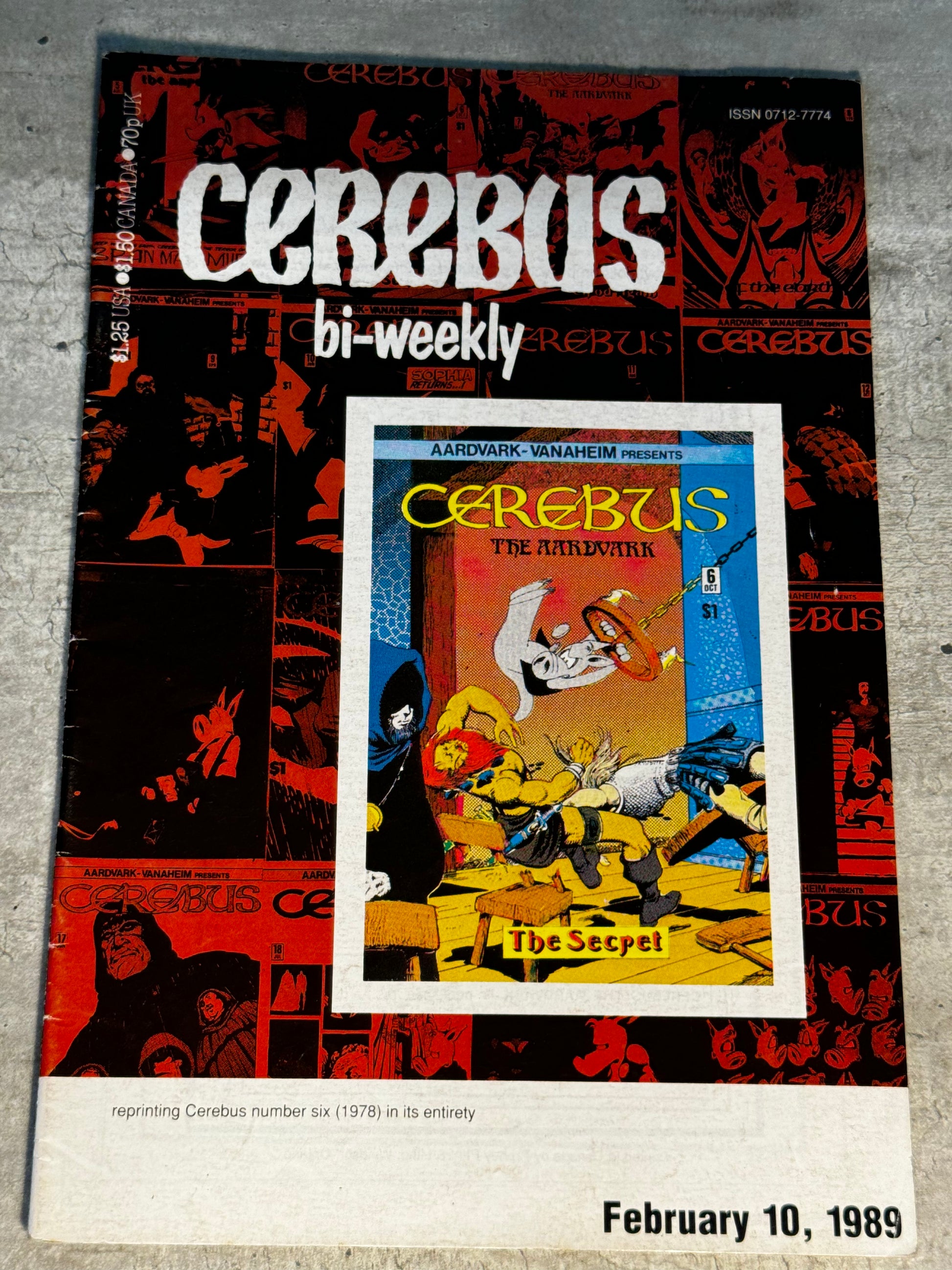 1989 - Aardvark-Vanaheim - Cerebus Bi-Weekly #6 - VF/NM - Eng 1