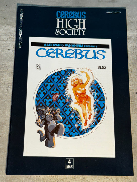 1990 - Aardvark-Vanaheim - Cerebus: High Society #4 - VF/NM - Eng 1