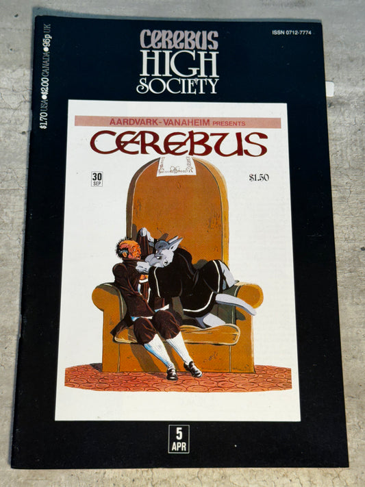 1990 - Aardvark-Vanaheim - Cerebus: High Society #5 - VF/NM - Eng 1