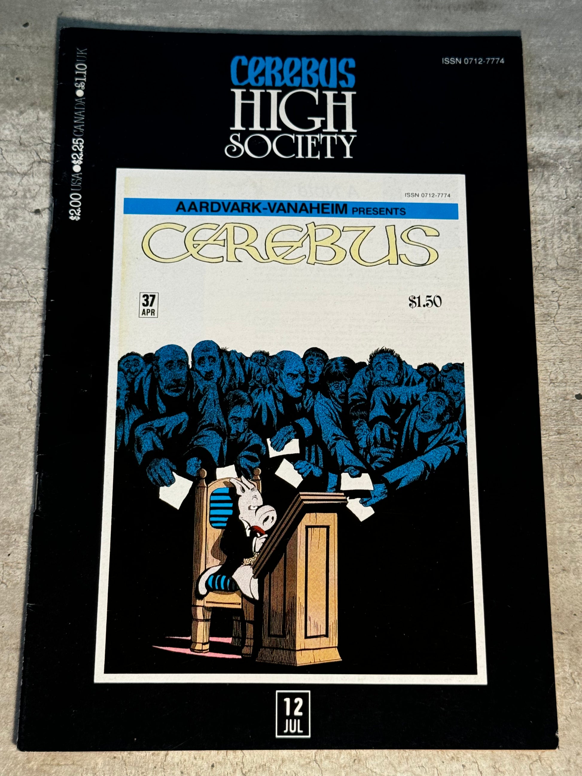 1990 - Aardvark-Vanaheim - Cerebus: High Society #12 - VF/NM - Eng 1