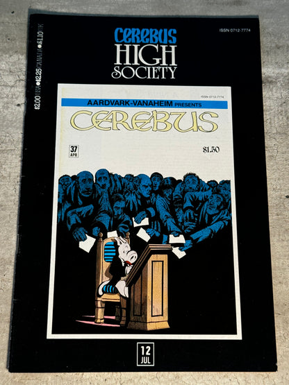 1990 - Aardvark-Vanaheim - Cerebus: High Society #12 - VF/NM - Eng 1