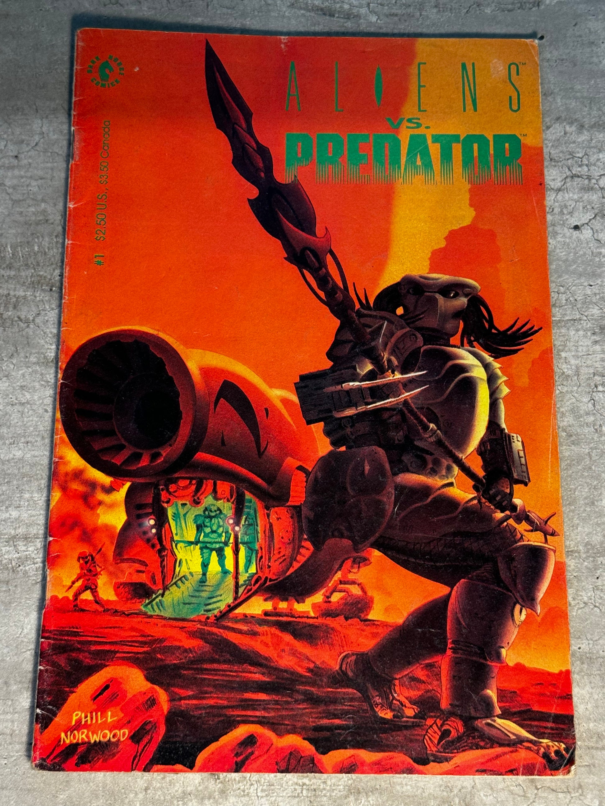 1990 - Dark Horse Comics - Aliens vs. Predator #1 Var. B - VF+ - Eng 1