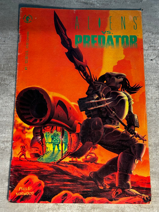 1990 - Dark Horse Comics - Aliens vs. Predator #1 Var. B - VF+ - Eng 1