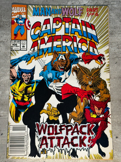 1992 - Marvel Comics - Captain America, Vol. 1 #406 Var. B - VF - Eng 1