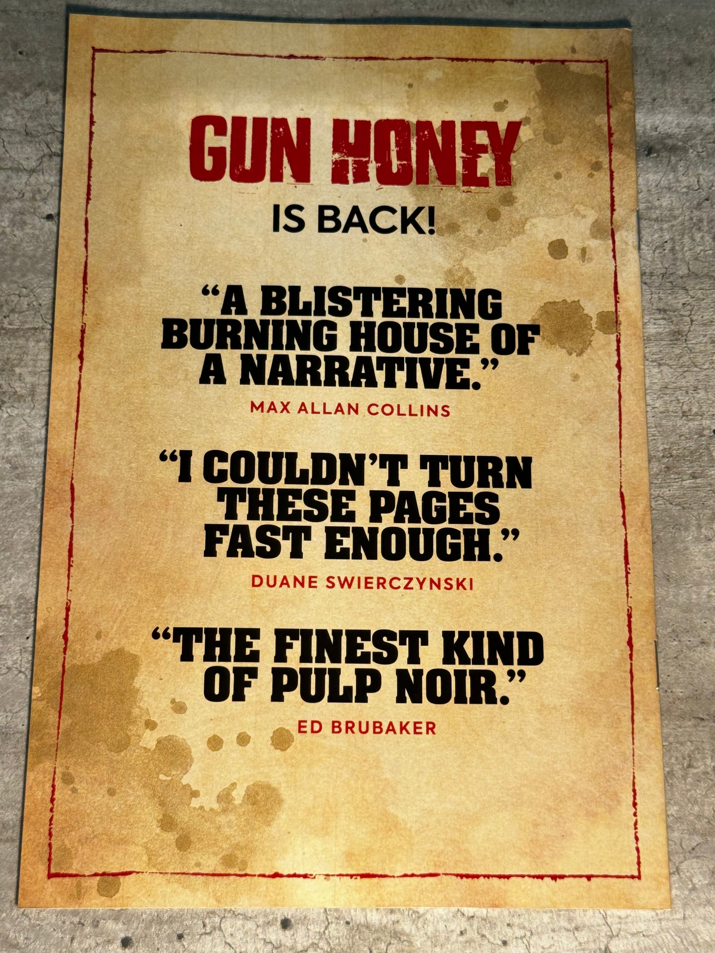 2022 - Titan Books - Gun Honey: Blood For Blood #2 Var. C - NM+ - Eng 2