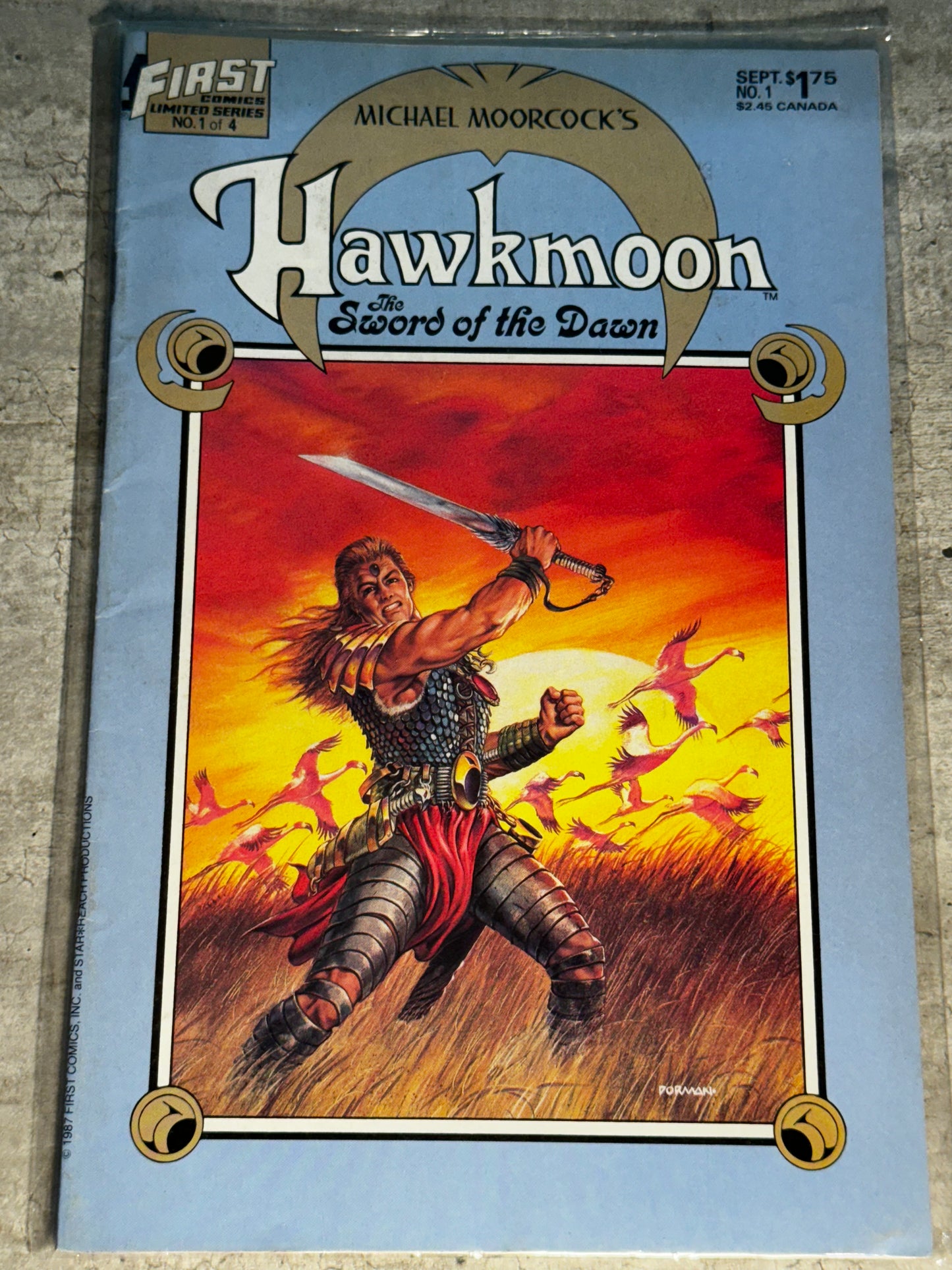 1987 - First Comics - Hawkmoon: The Sword of the Dawn #1 - VF/NM - Eng 1