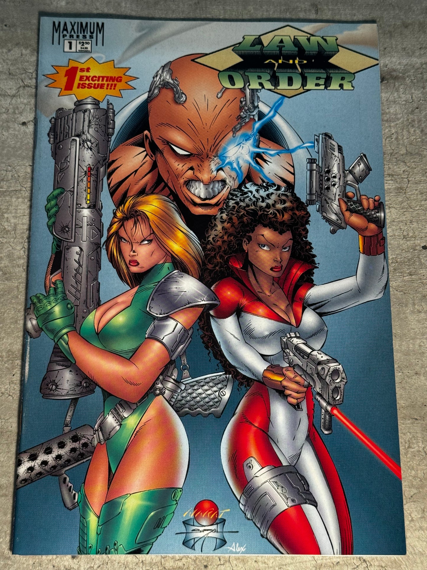 1995 - Maximum Press - Law and Order #1 Var. B - NM+ - Eng 1