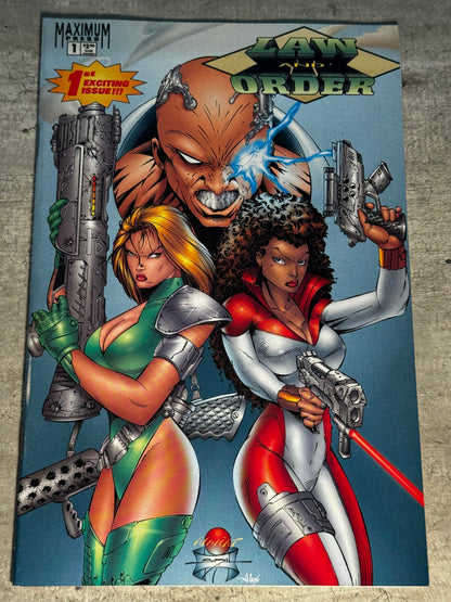 1995 - Maximum Press - Law and Order #1 Var. B - NM+ - Eng 1