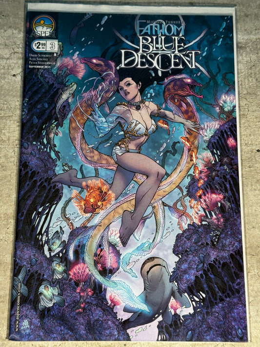 2011 - Aspen Comics - Michael Turner's Fathom: Blue Descent #3 Var. B - NM+ - Eng 1