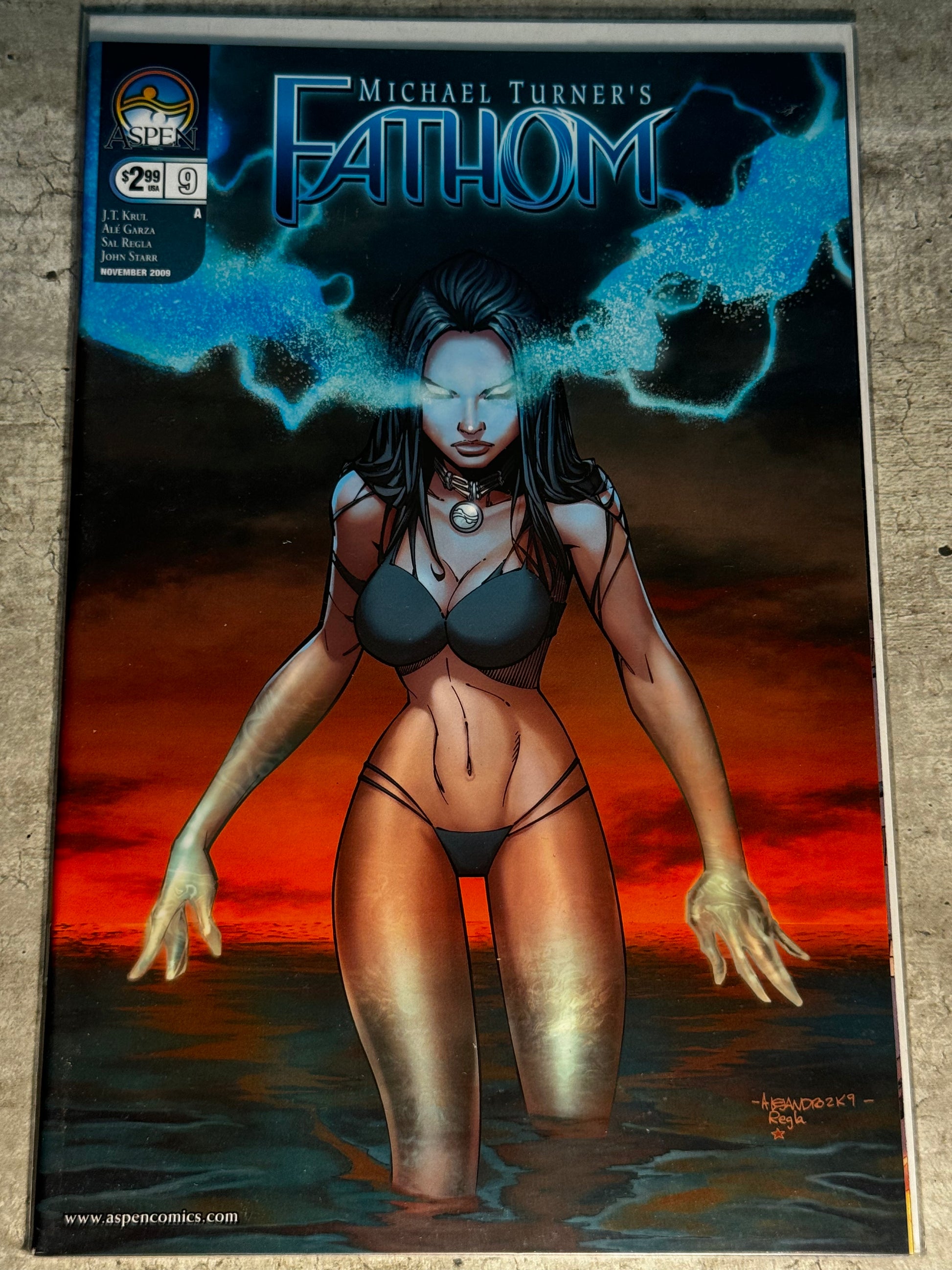 2009 - Aspen Comics - Michael Turner's Fathom, Vol. 3 #9 Var. A - NM+ - Eng 1