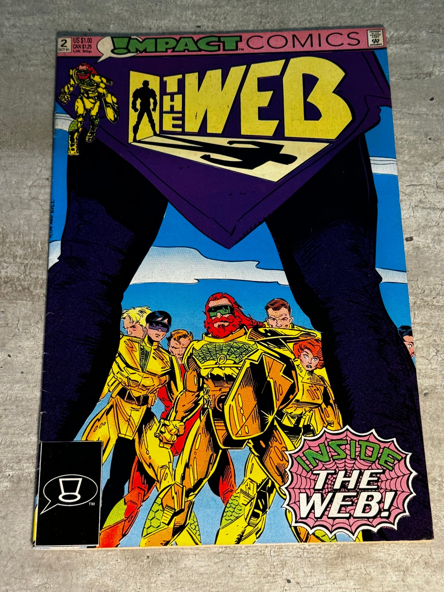 1991 - DC Comics - The Web (Impact Studios) #2 Var. A - VF+ - Eng 1