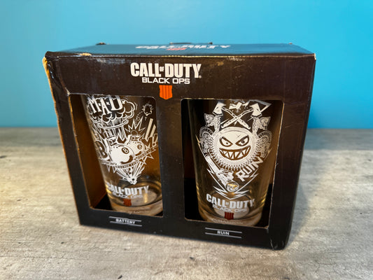 Call of Duty Black Ops Drinking glasses - MINT