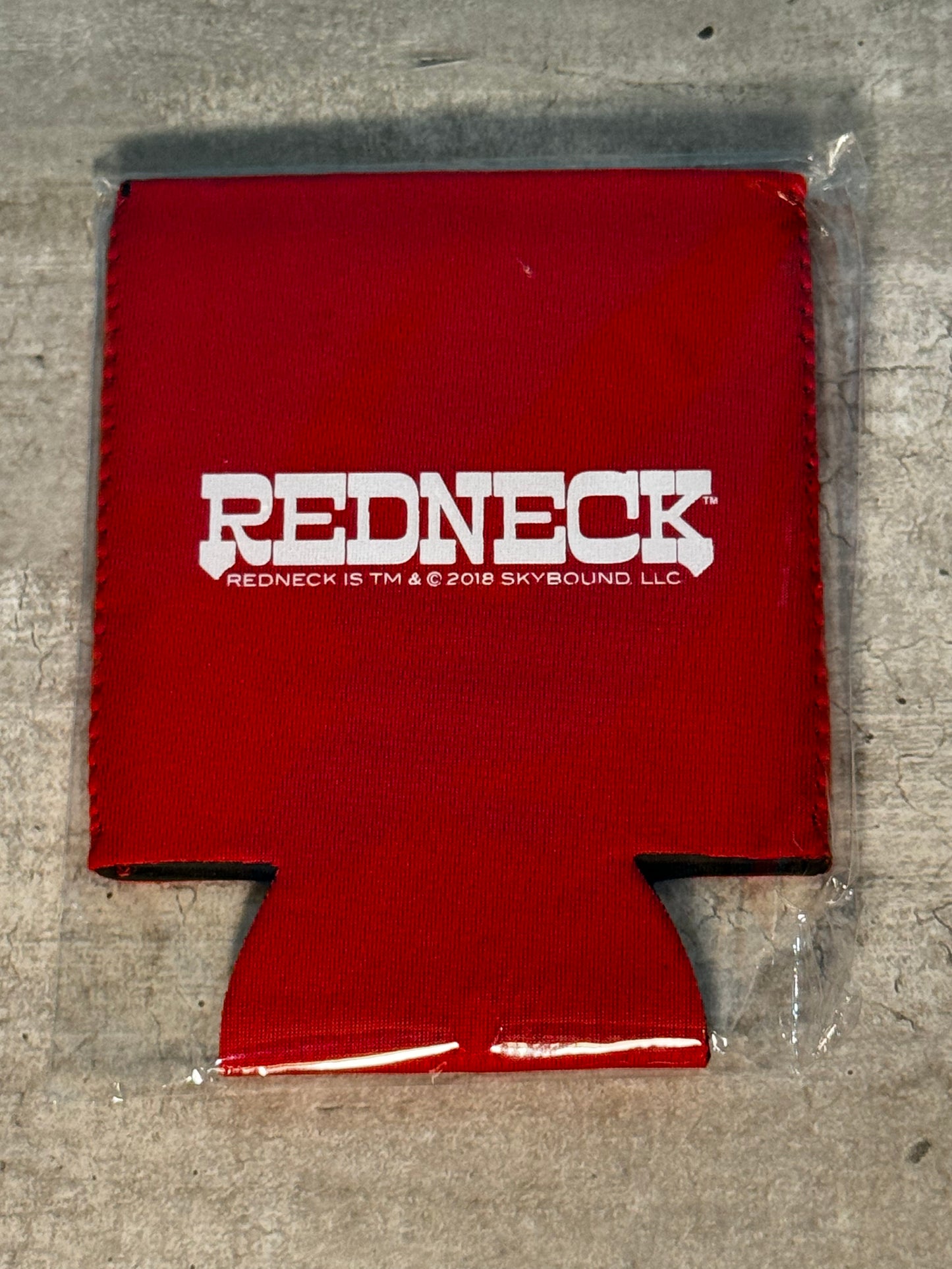 Redneck Beer Koozie Holder Red Bloodweiser NEW MIP - MINT