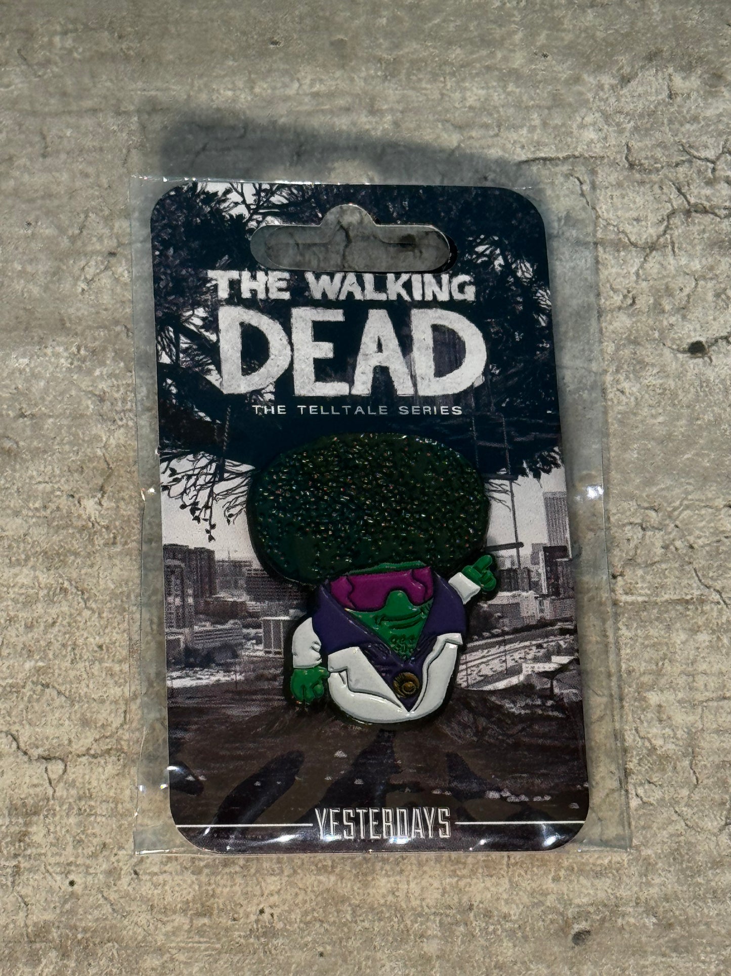 Official Telltale Games The Walking Dead Enamel Pin Disco Broccoli - MINT