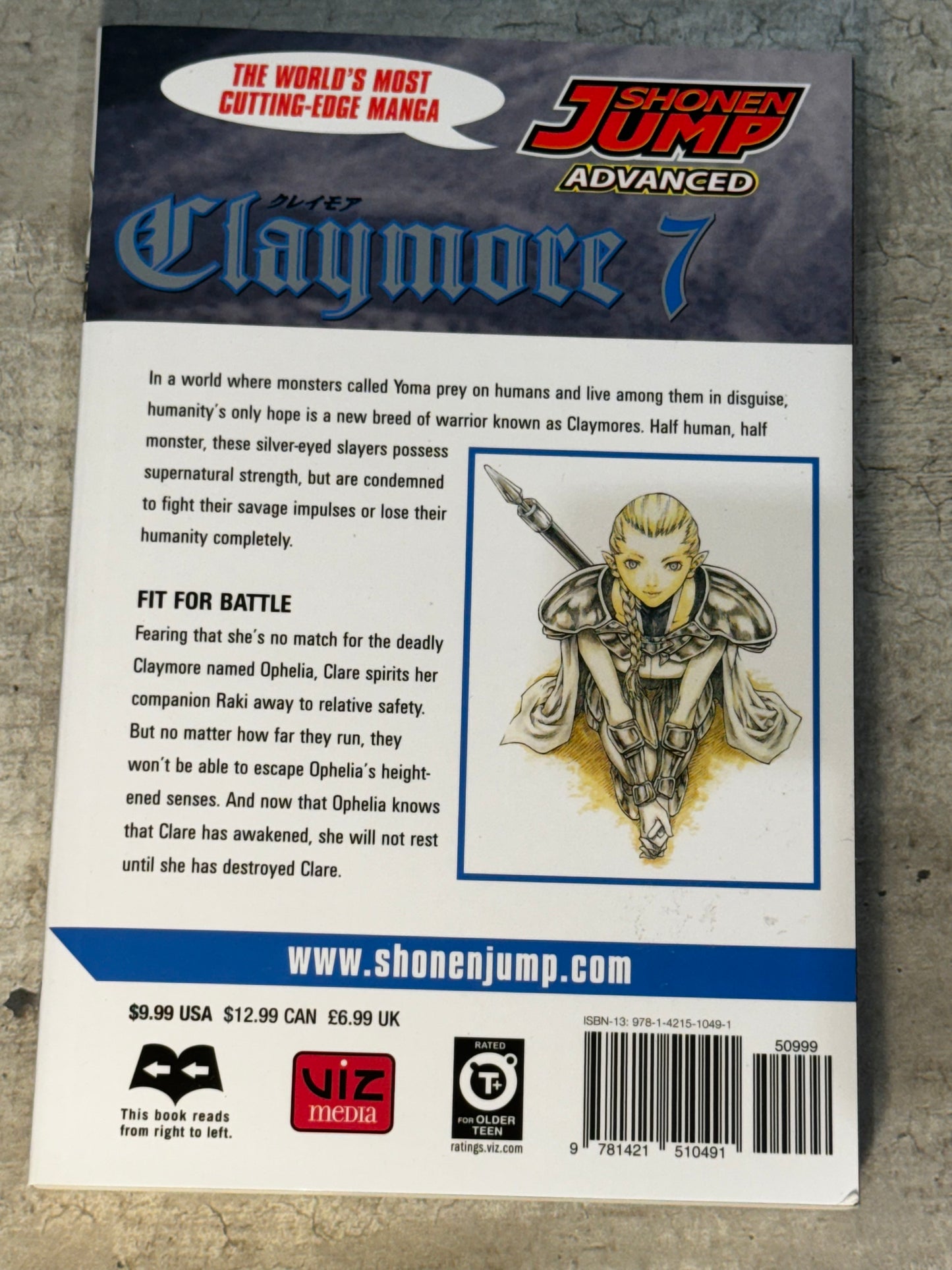 2007 - Viz Comics - Claymore #7 - NM+ - Eng 2