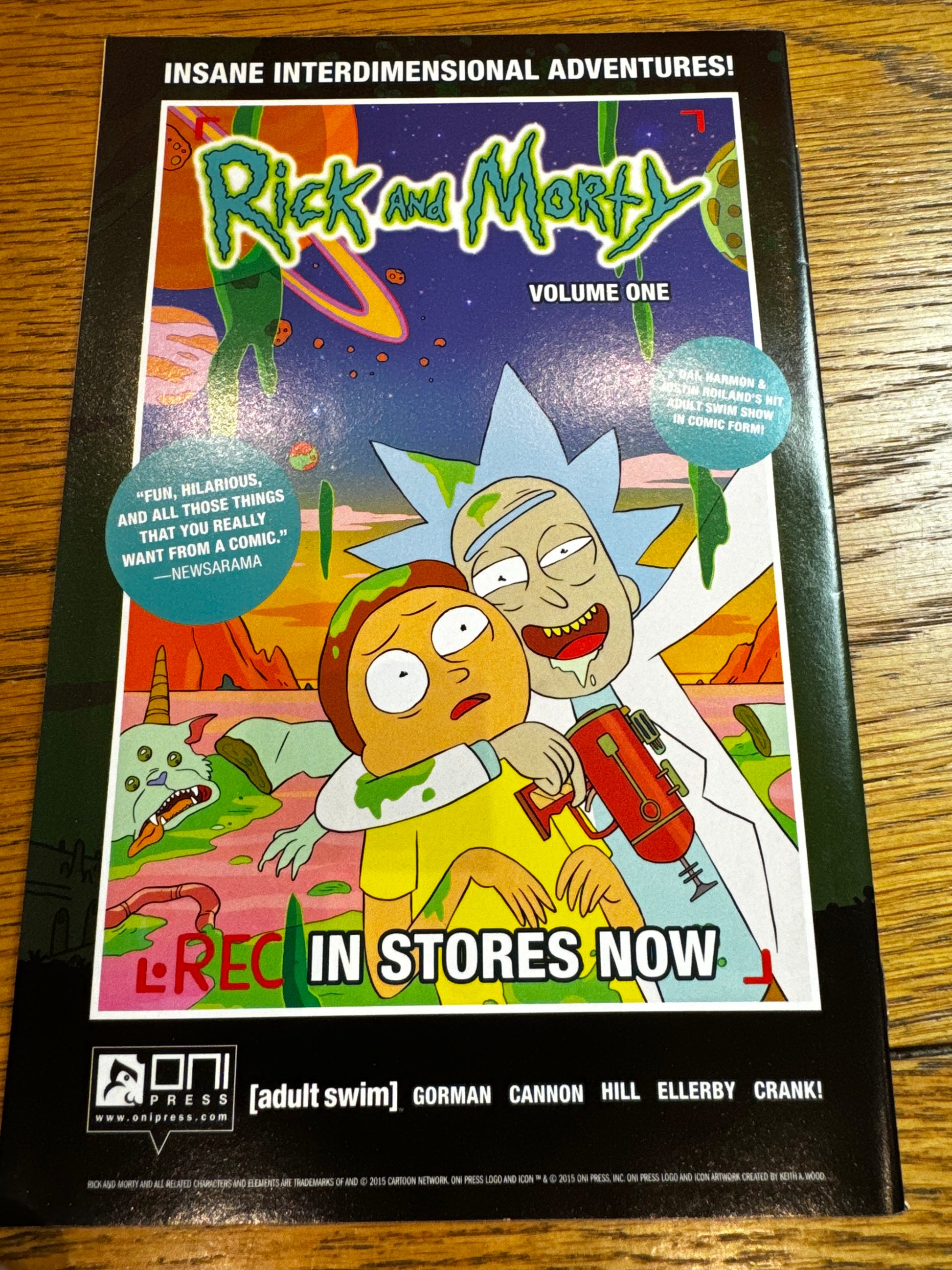 2015 - Oni Press - Rick and Morty, Vol. 1 #9 Var. A - NM+ - Eng 2