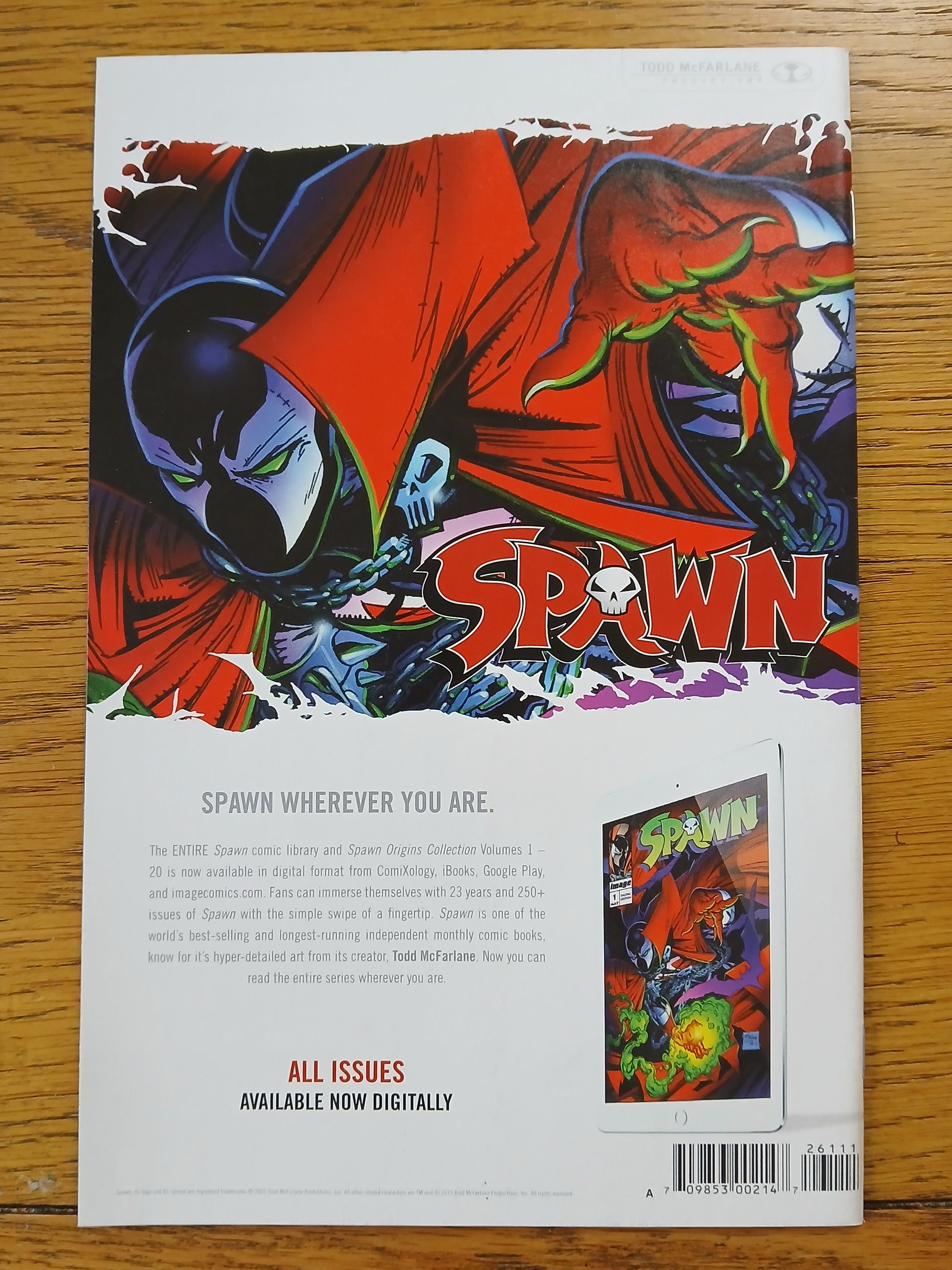 2016 - Image Comics - Spawn #261 Var. A - NM+ - Eng 2