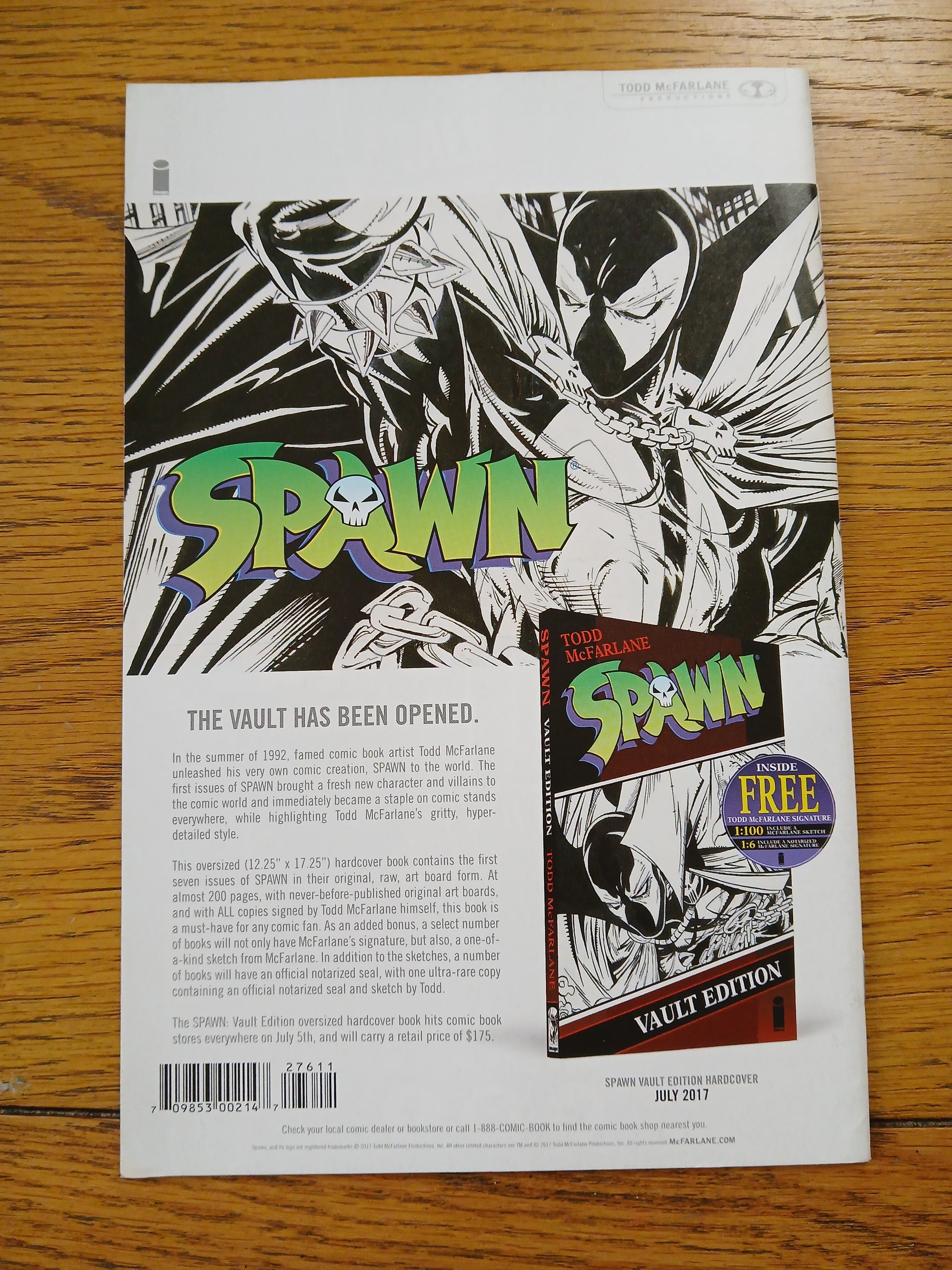 2017 - Image Comics - Spawn #276 Var. A - NM+ - Eng 2