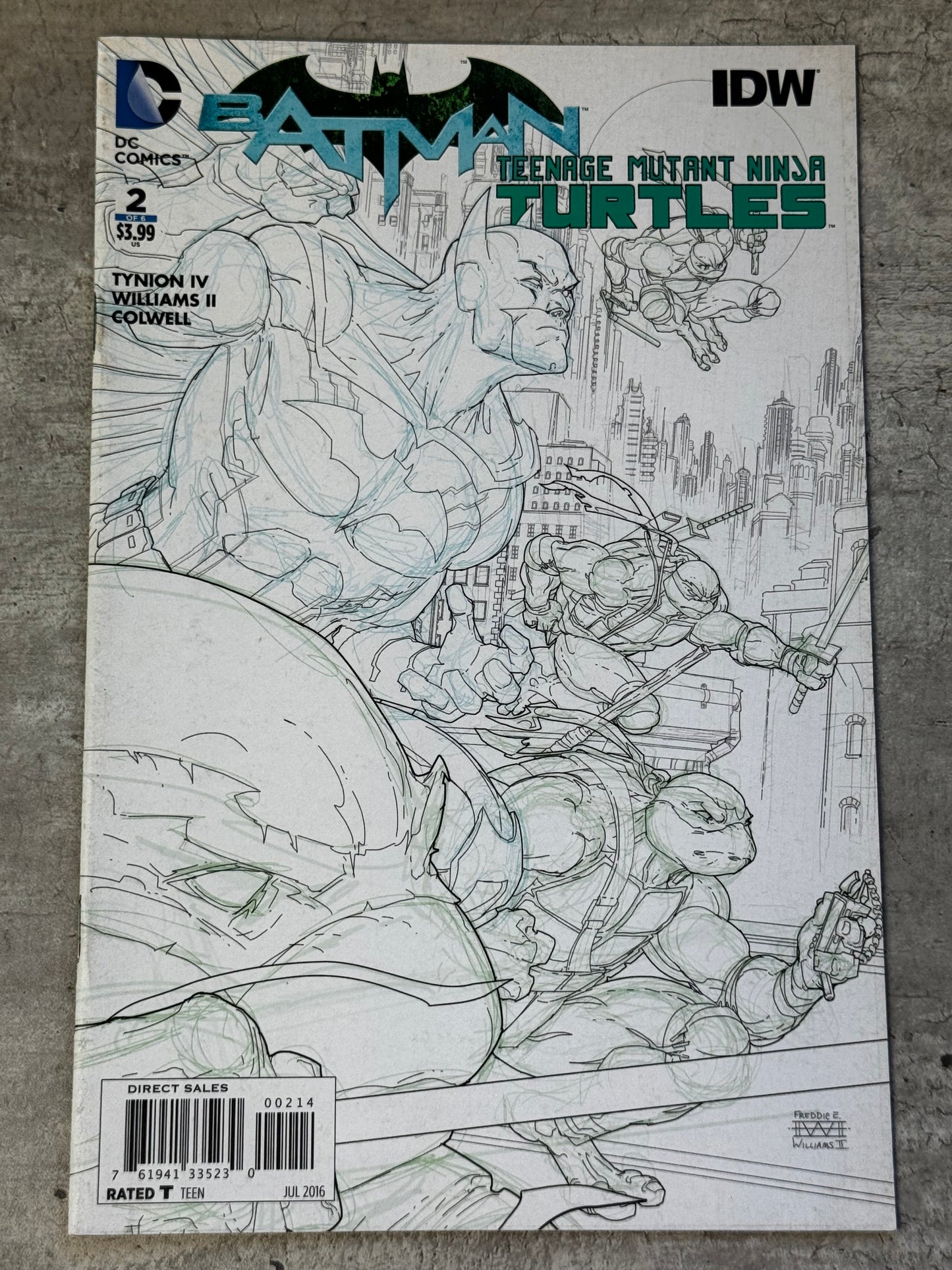 2016 - DC Comics - Batman / Teenage Mutant Ninja Turtles #2 Var. E - NM/M - Eng 1