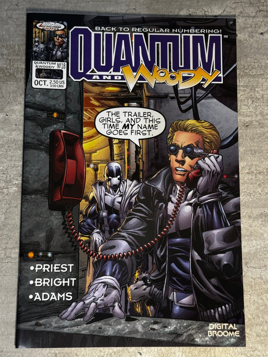 1999 - Acclaim Comics - Quantum & Woody, Vol. 1 #18 - NM+ - Eng 1