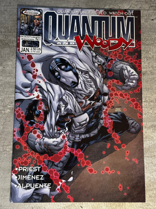 2000 - Acclaim Comics - Quantum & Woody, Vol. 1 #21 - NM+ - Eng 1