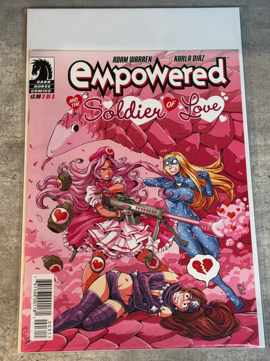 2017 - Dark Horse Comics - Empowered and the Soldier of Love #3 - Loveception and Heartbreak Hollowpoints in the Cady-Colored Sewer -  - M - Eng 1