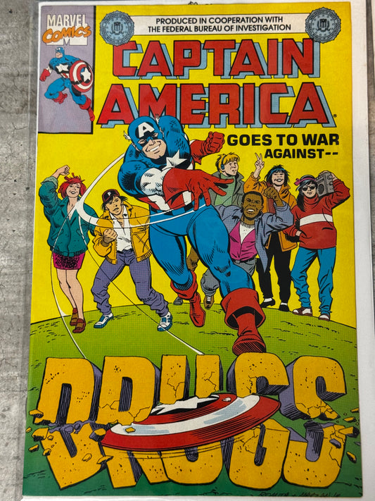 1990 - Captain America: Goes to war against Drugs #1 Var. A - VF/NM - ENG 1