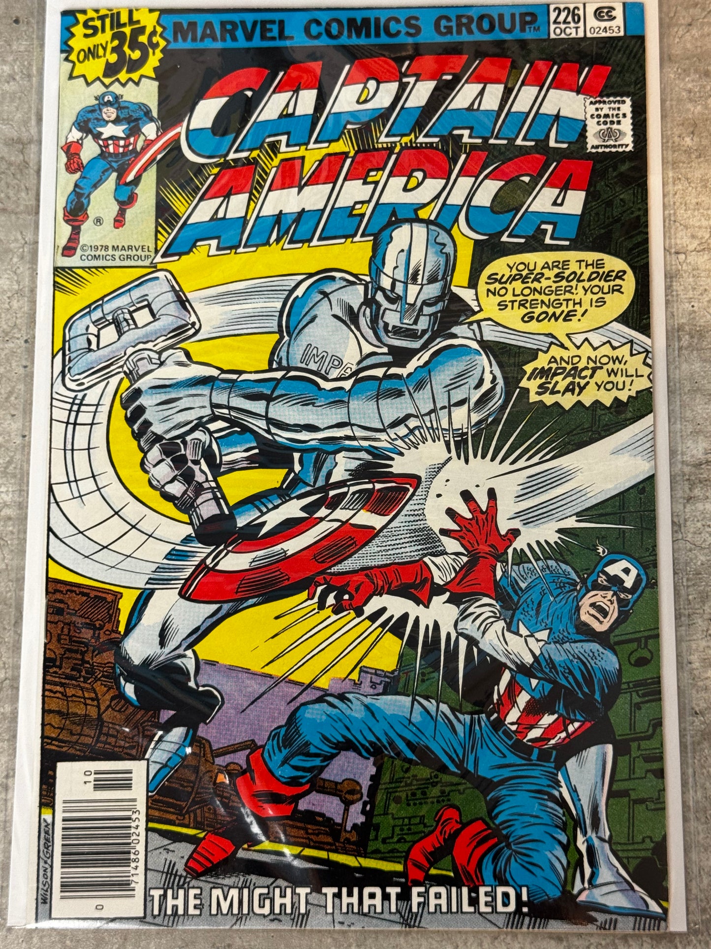 1978 - Captain America, Vol. 1 #226 Var. B - VF/NM - ENG 1