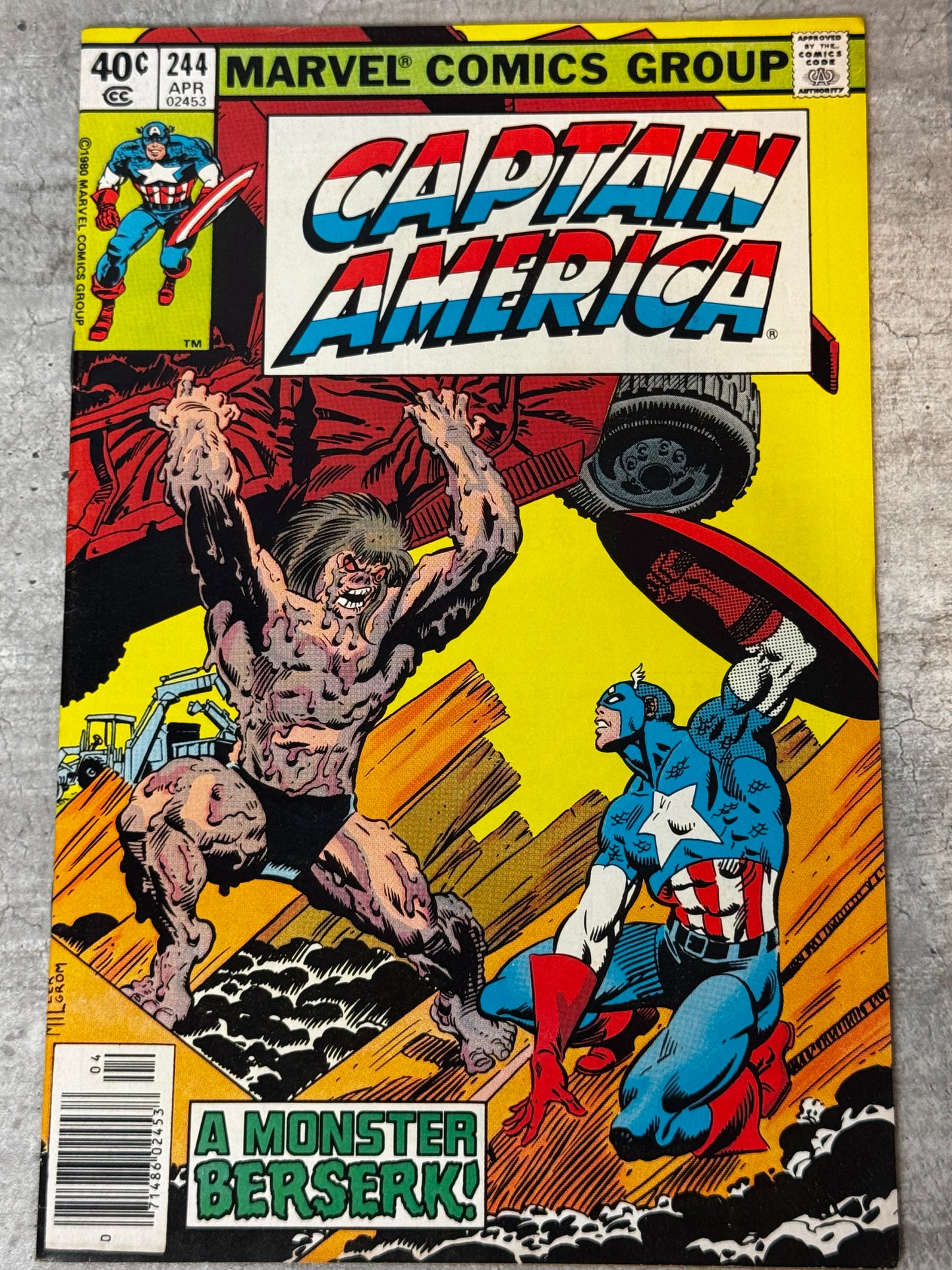 1980 - Captain America, Vol. 1 #244 Var. B - The Way of All Flesh! - VF/NM - ENG 1