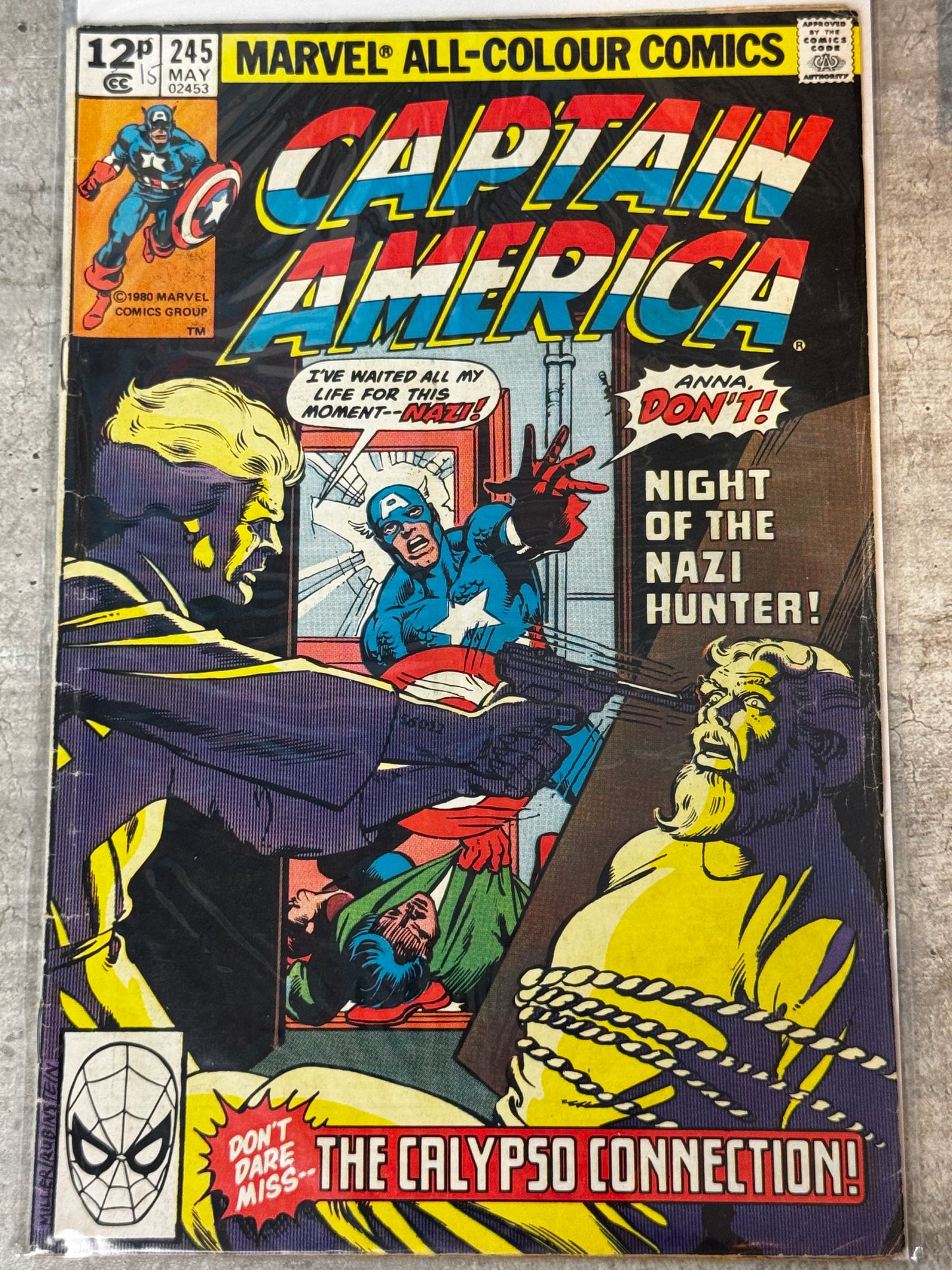 1980 - Captain America, Vol. 1 #245 Var. C - VF/NM - ENG 1