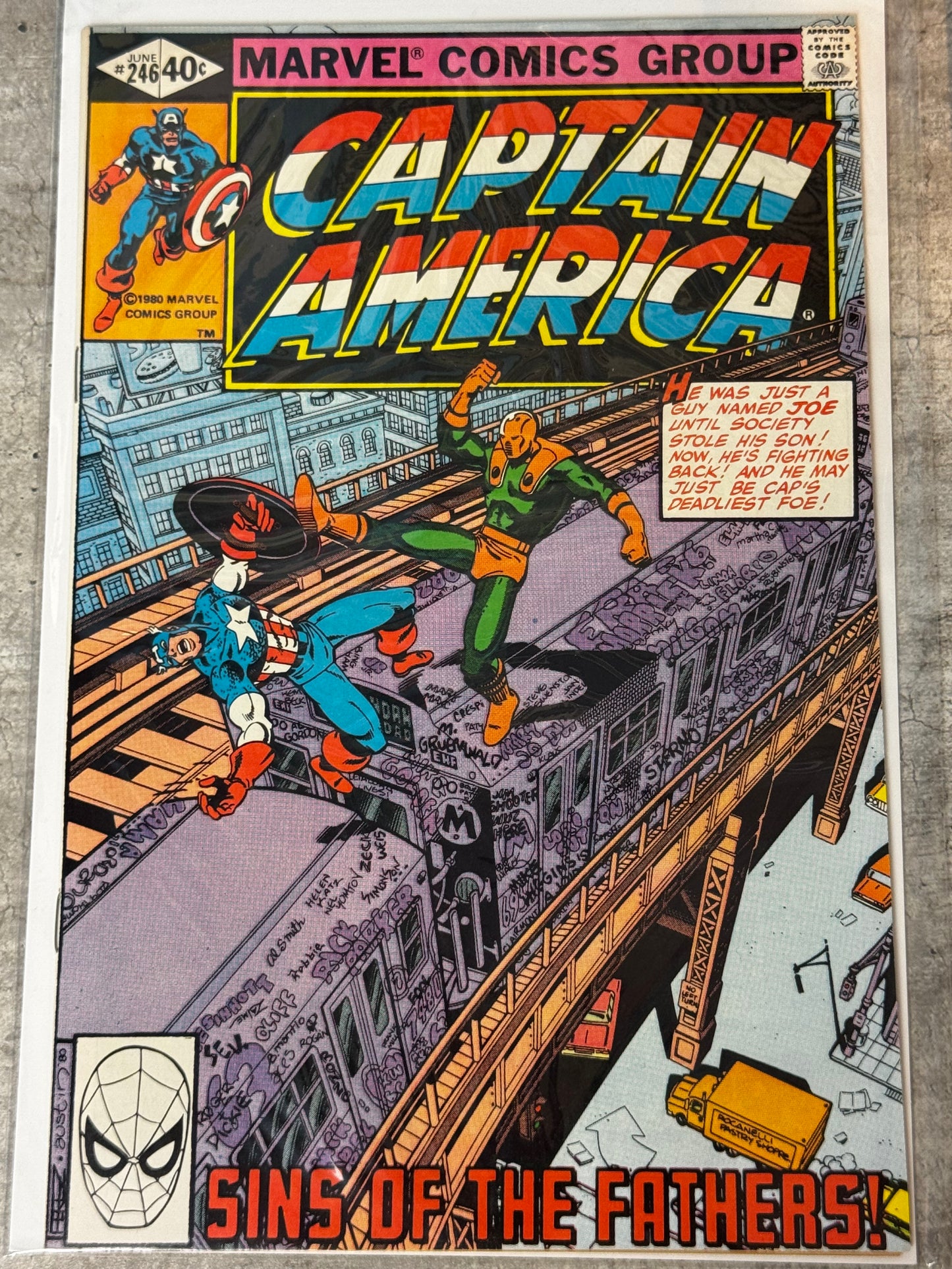 1980 - Captain America, Vol. 1 #246 Var. C - VF/NM - ENG 1