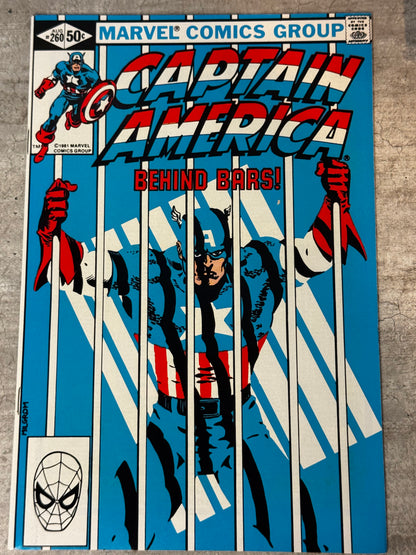 1981 - Captain America, Vol. 1 #260 Var. A - Prison Reform! - VF/NM - ENG 1