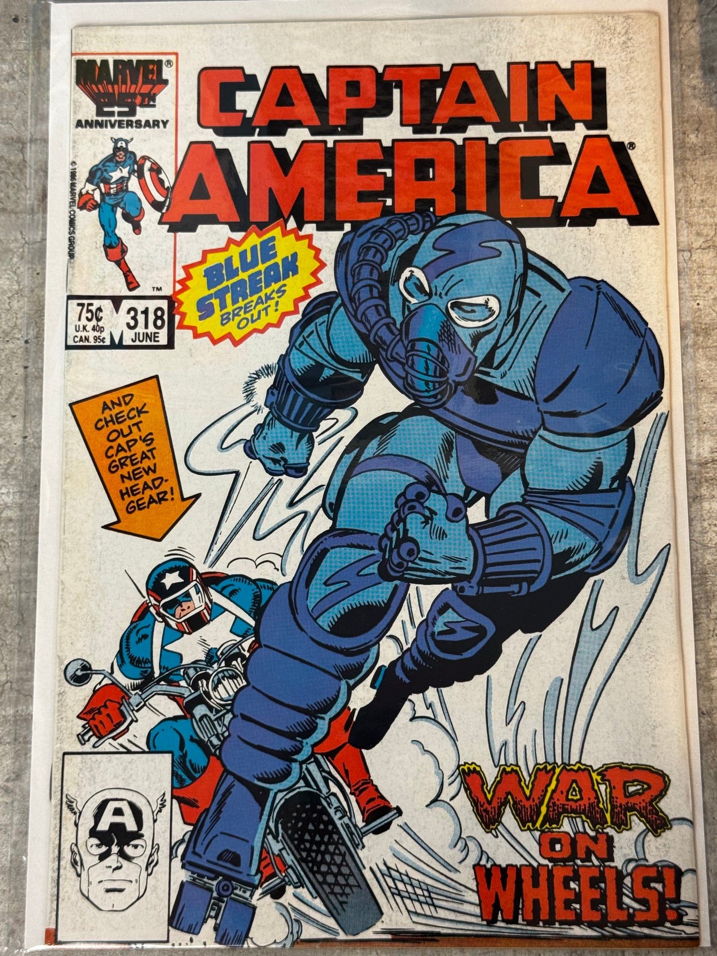 1986 - Captain America, Vol. 1 #318 Var. A - Justice Is Served! - VF/NM - ENG 1