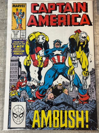 1988 - Captain America, Vol. 1 #346 Var. A - Ambush - VF/NM - ENG 1