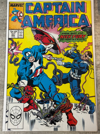 1988 - Captain America, Vol. 1 #351 Var. A - Changing of the Guard - VF/NM - ENG 1