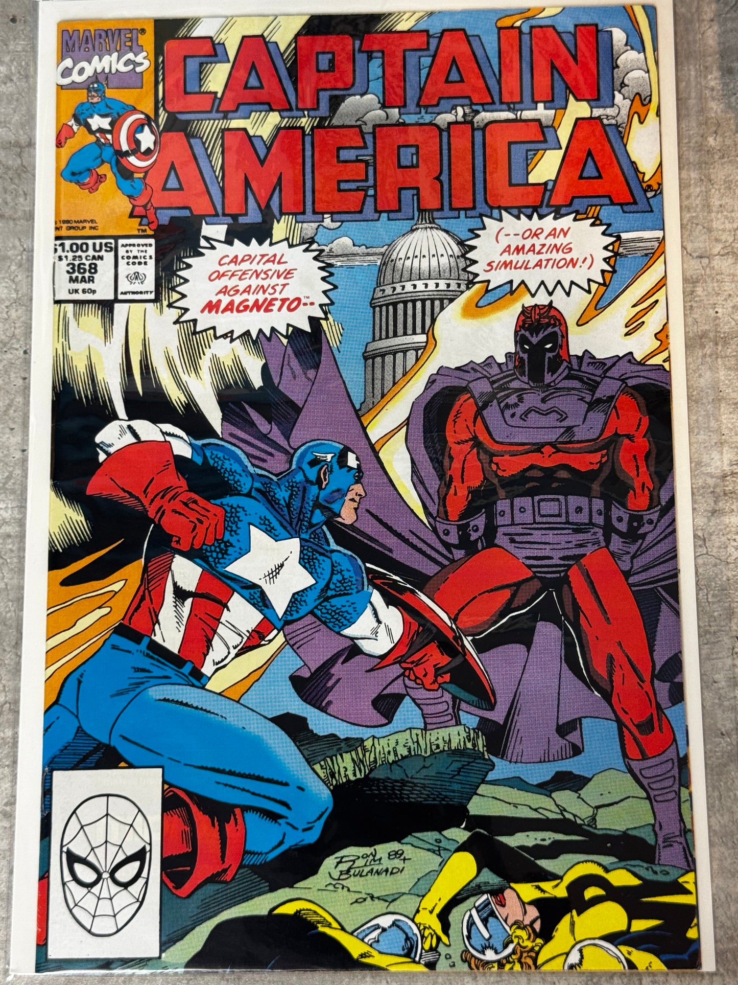 1990 - Captain America, Vol. 1 #368 Var. A - VF/NM - ENG 1