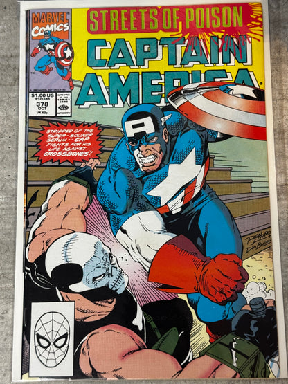 1990 - Captain America, Vol. 1 #378 Var. A - Grand Stand Play - VF/NM - ENG 1