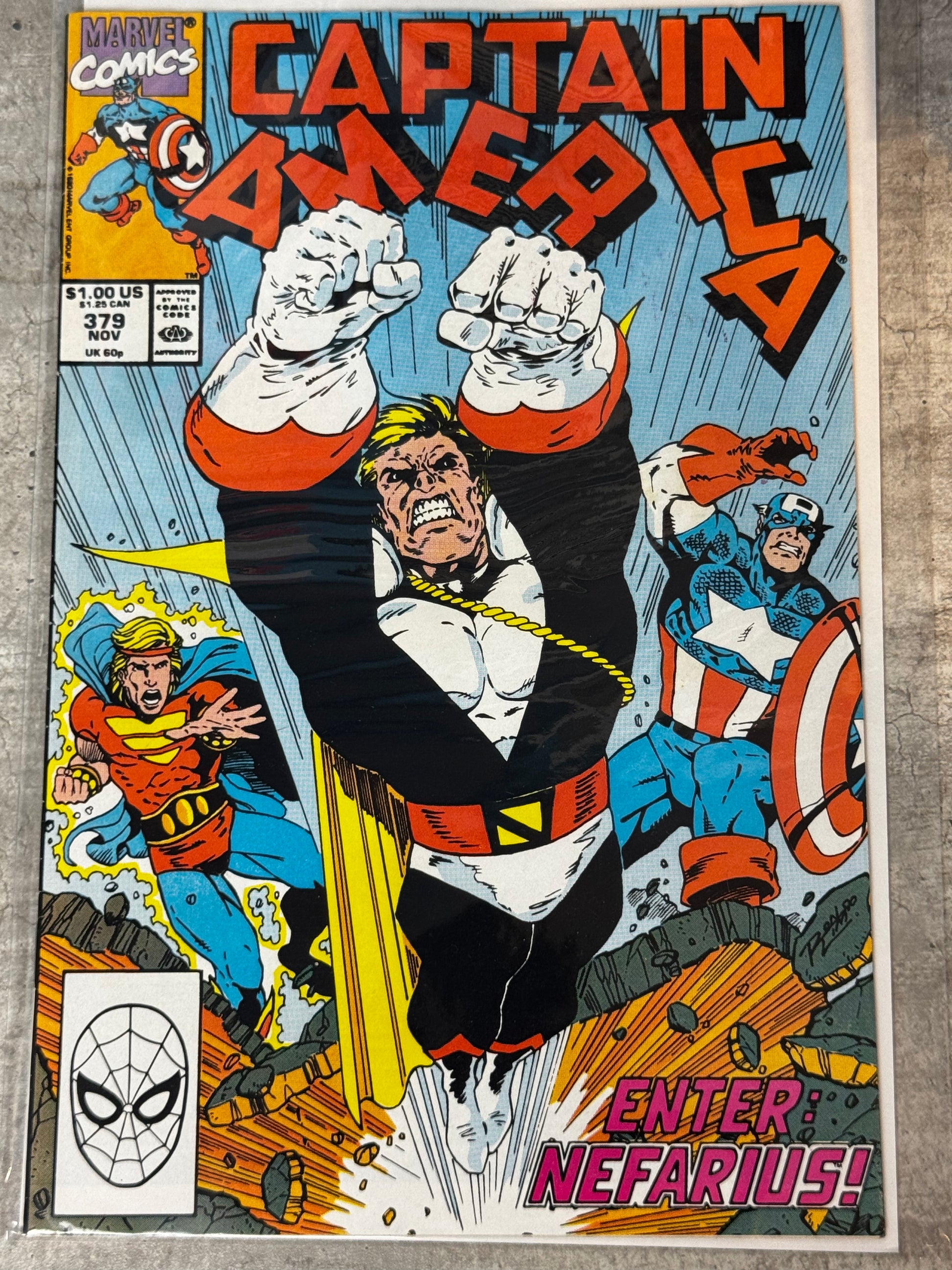 1990 - Captain America, Vol. 1 #379 Var. A - Moonstruck - VF/NM - ENG 1