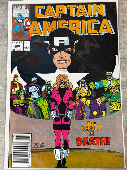 1990 - Captain America, Vol. 1 #380 Var. B - VF/NM - ENG 1