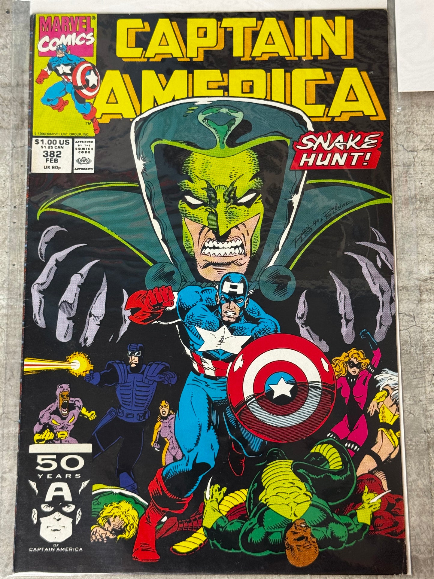 1991 - Captain America, Vol. 1 #382 Var. A - VF/NM - ENG 1