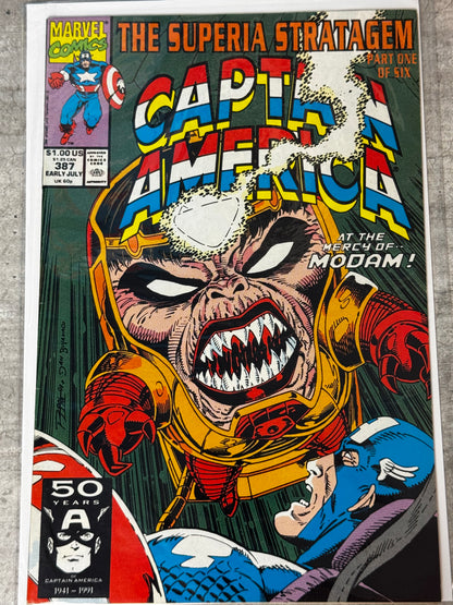 1991 - Captain America, Vol. 1 #387 Var. A - VF/NM - ENG 1