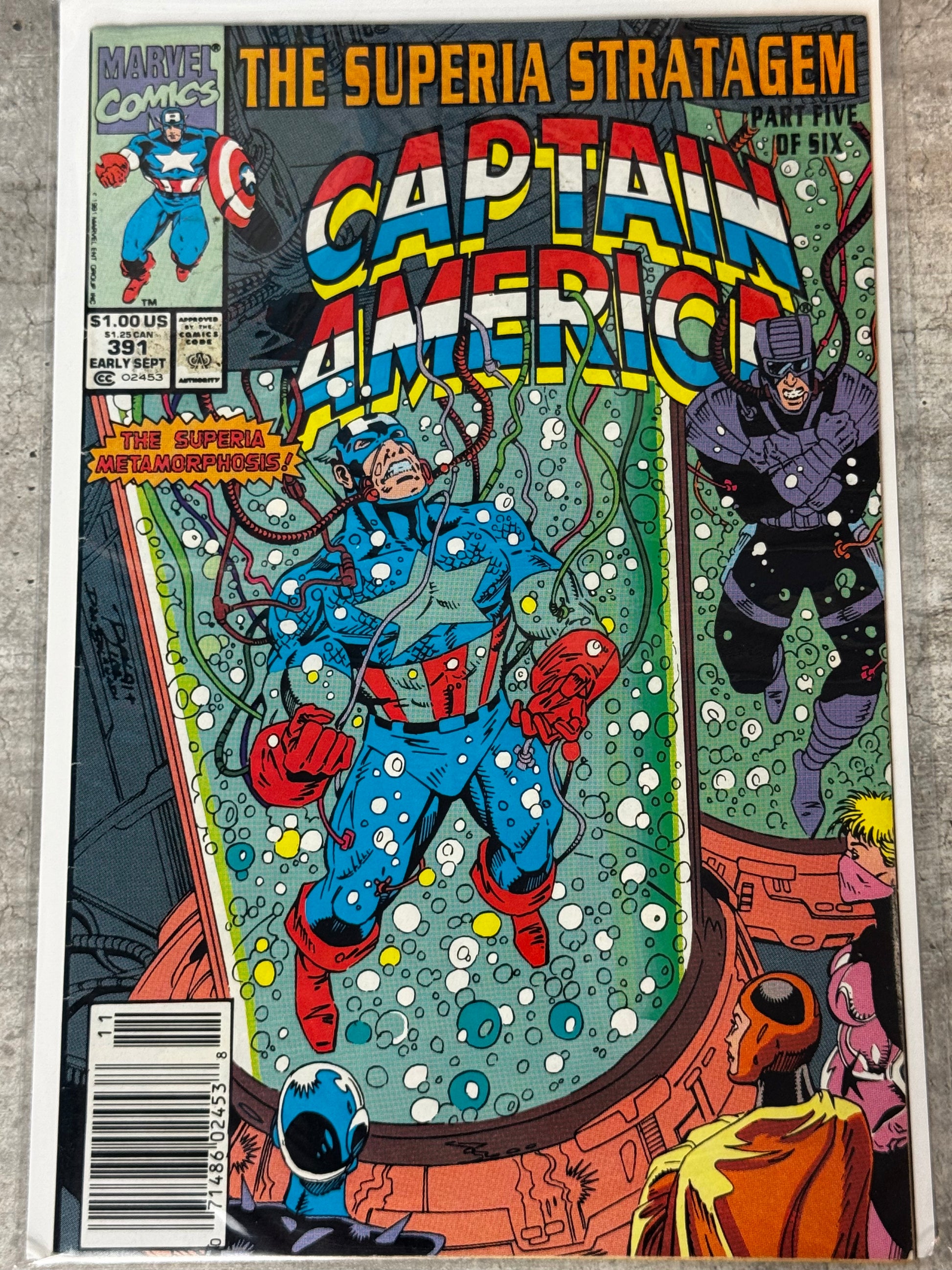 1991 - Captain America, Vol. 1 #391 Var. B - VF/NM - ENG 1