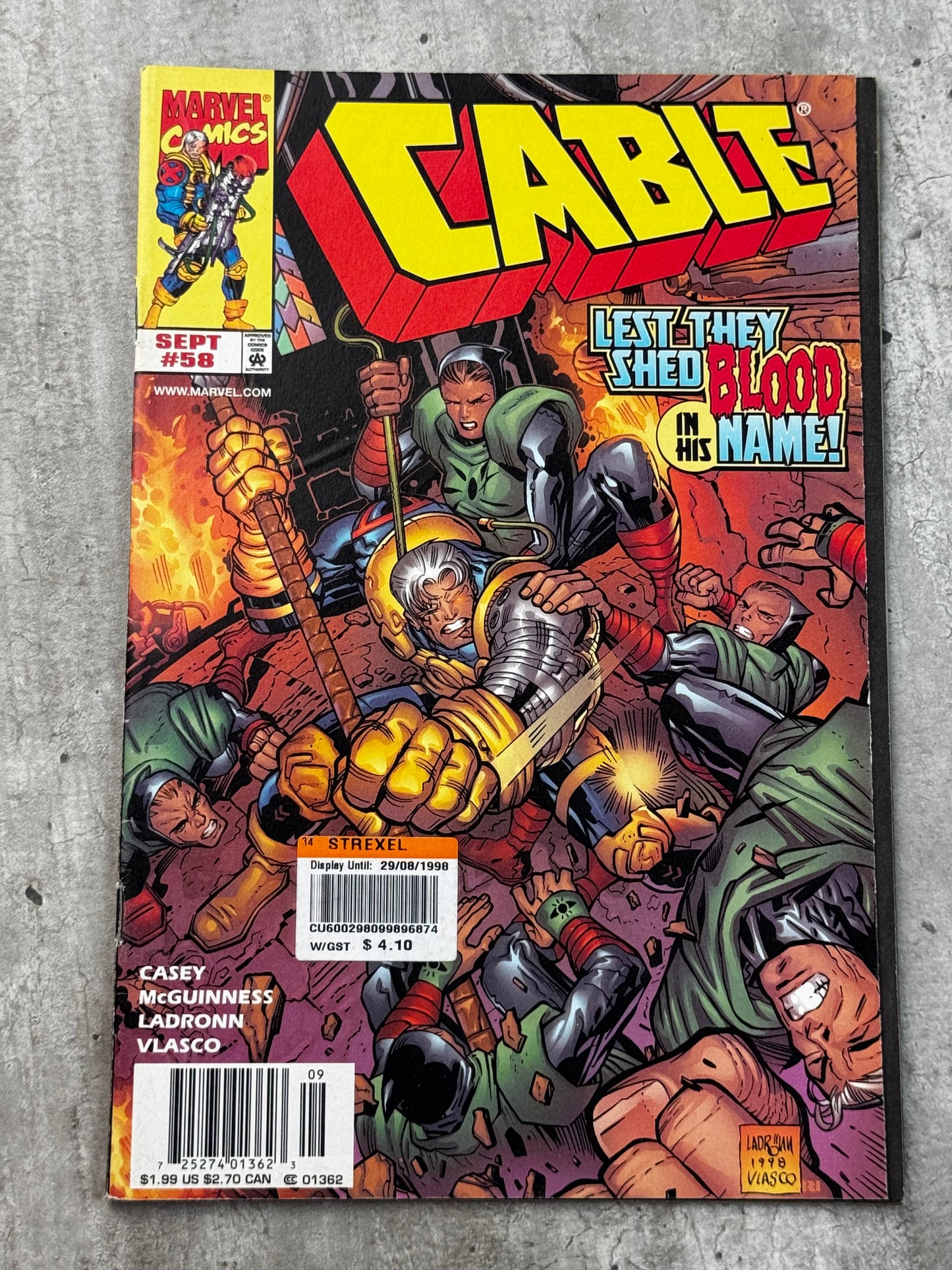 1998 - Cable, Vol. 1 #58 Var. B - Busted! - VF/NM - ENG 1