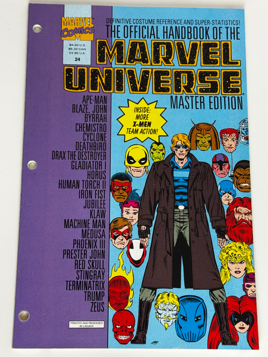 1992 - Official Handbook of the Marvel Universe: Mr. Ed. (Vol. 3) #24 - VF - ENG 1
