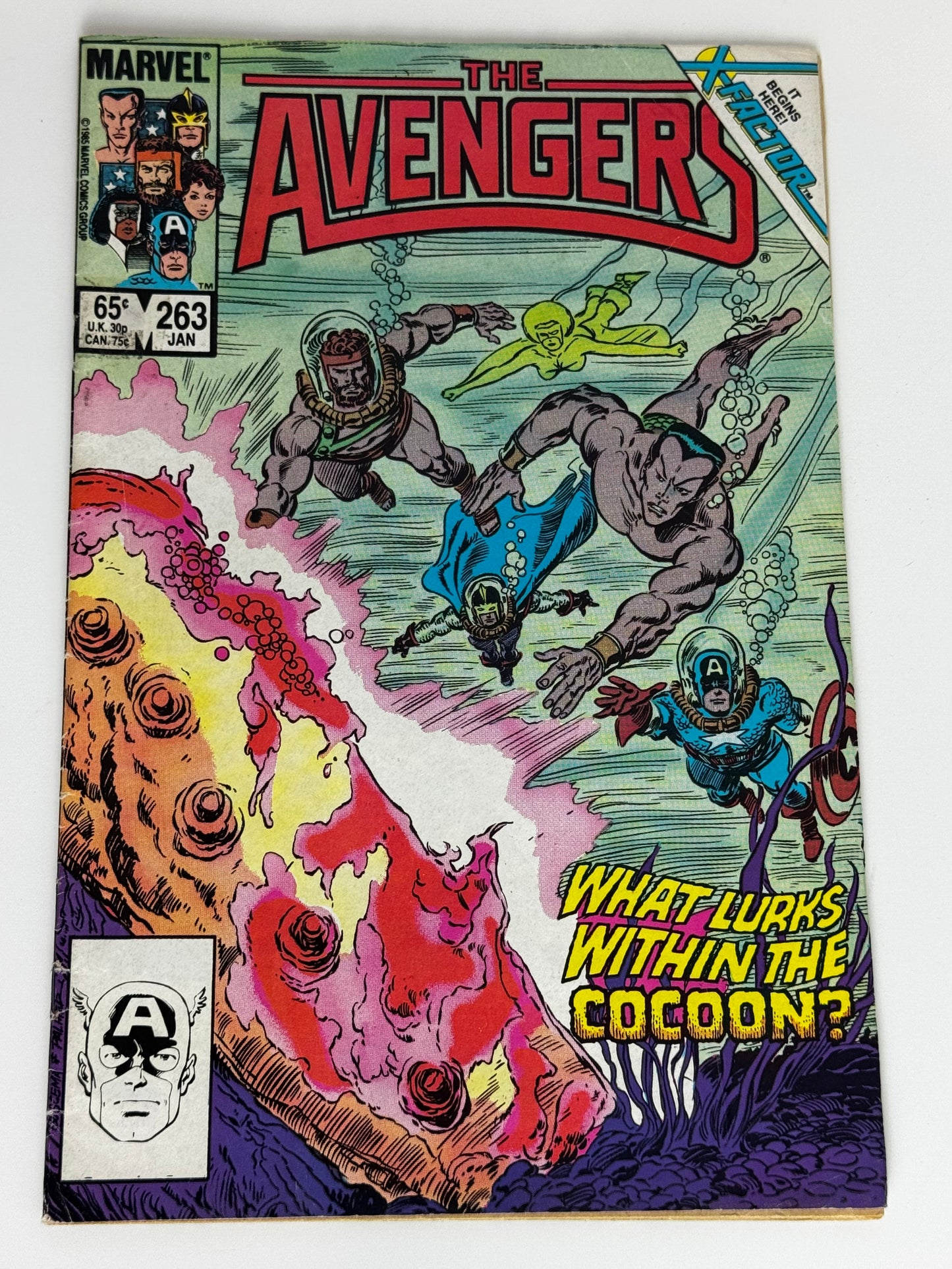 1985 - The Avengers, Vol. 1 #263 Var. A - What Lurks Below? - F/VF - ENG 1