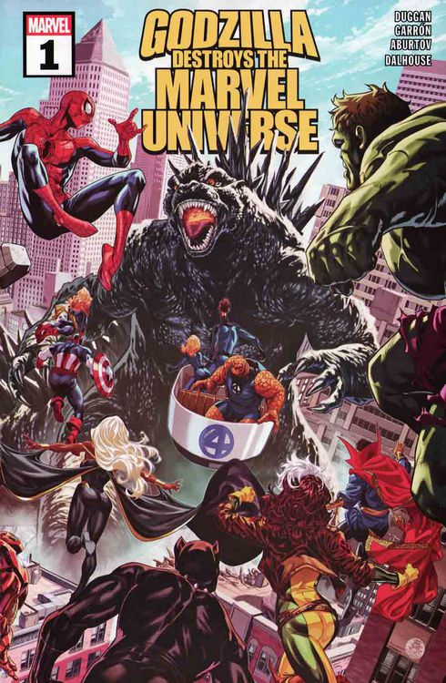 2025 - Godzilla Destroys the Marvel Universe #1 Var. A - M - ENG