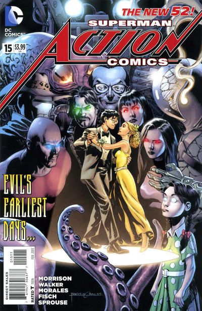 2012 - Action Comics, Vol. 2 #15 Var. A - Superman At The End Of Days / For My Next Trick... - M - ENG - PRE-ORDER 1