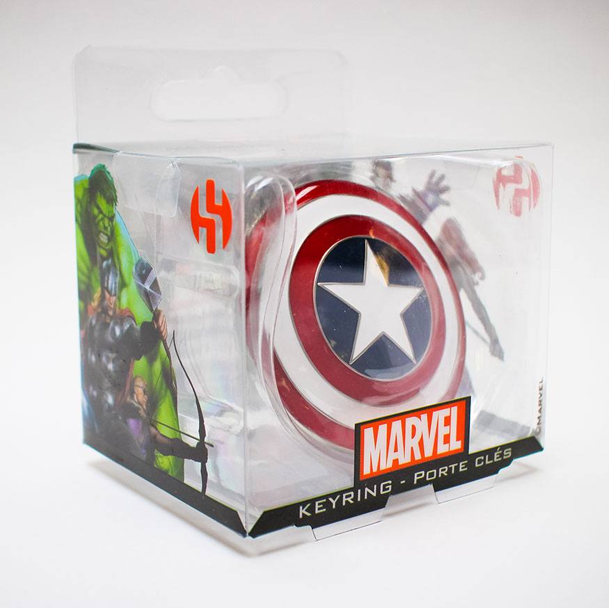 Marvel Comics Metal Keychain Captain America Shield - M 3